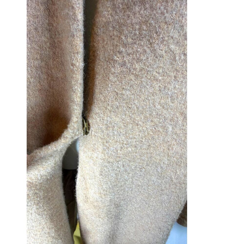 Vince Wool Alpaca Blend Collarless Cardigan Coat L Screen Worn Outer Banks Camel - Picture 6 of 8